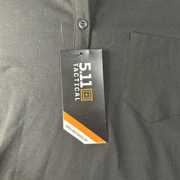 511 Tactical Women’s Performance Moisture Wicking Longsleeve Polo Black XL NWT - Picture 4 of 16